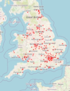Unclaimed Estates Plotted Map Of The Uk